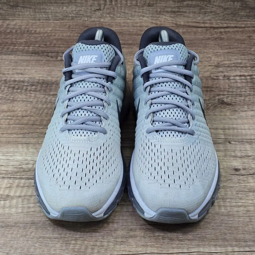 Nike Air Max 2017 Men's Size 8.5 Light Bone Gray Running Shoes 849559-101